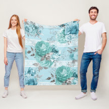 Rosas azuis e renda elegante