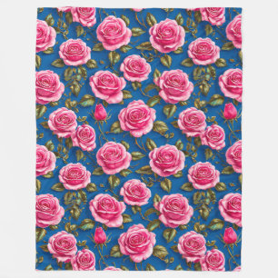 Cobertor De Velo Rosas cor-de-rosa
