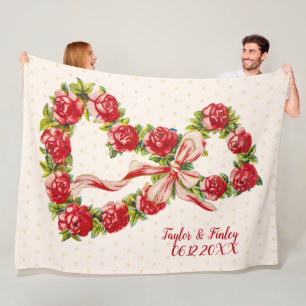 Cobertor De Velo Rosas Vintage Corações Russos Florais Casamento 