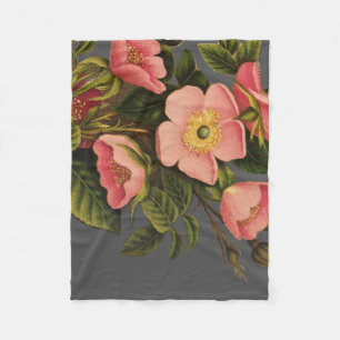 Cobertor De Velo Rosas Vintage Lindas Botânica Rosa