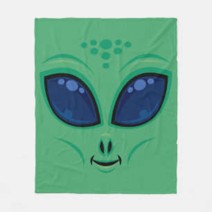 Cobertor De Velo Rosto de Alien de Desenho Amigável