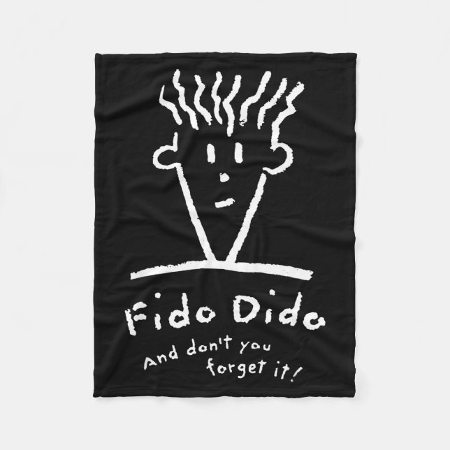 Cobertor De Velo Rosto do Fido Dido Não Se Esqueça Disso  (Frente)