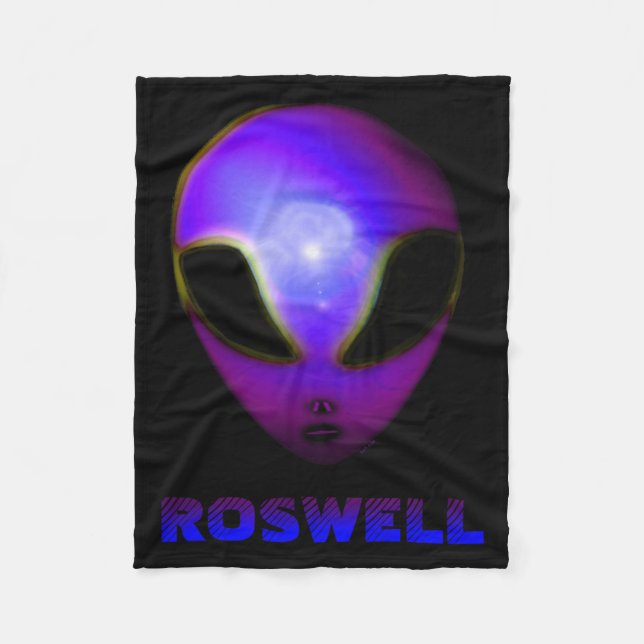 Cobertor De Velo Roswell Novo México Alien (Frente)