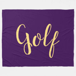 Cobertor De Velo Roteiro de GOLF Diversão do rico Profundo e Roxo