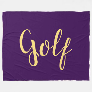 Cobertor De Velo Roteiro de GOLF Diversão do rico Profundo e Roxo