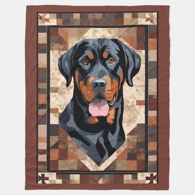 Cobertor De Velo Rottweiler Blanket (Frente)
