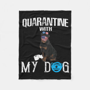 Cobertor De Velo Rottweiler Dog Quarantine Com Meus Presentes Engra