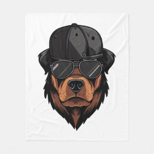 Cobertor De Velo Rottweiler Gangster