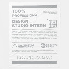 Cobertor De Velo Rótulo de Cuidado do Kean MGC Design Studio