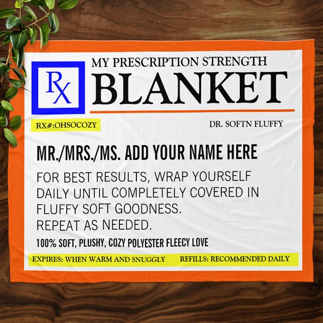 Cobertor De Velo Rótulo de Impressão Engraçado (Criador carregado)