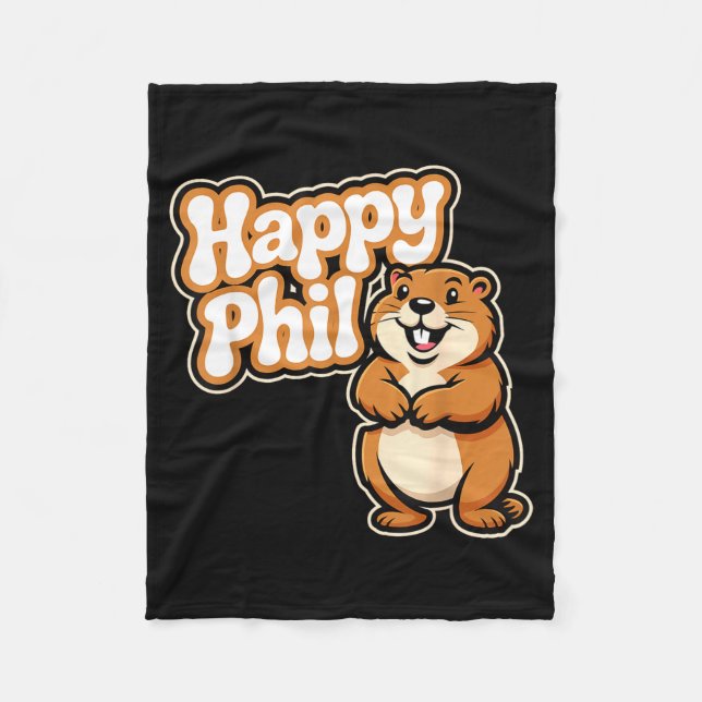 Cobertor De Velo Roupa bonita do Punxy Phils no Dia da Marmota 2 de (Frente)
