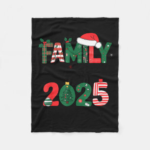 Cobertor De Velo Roupa Combinada de Natal da Família 2025 Esquadrão
