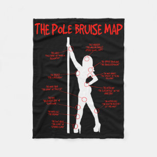 Cobertor De Velo Roupa Dançarina de Dança Vista de Bruise Pole