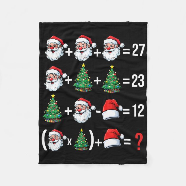 Cobertor De Velo Roupa de Natal engraçada 67 Meme Papai Noel Profes (Frente)