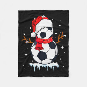 Cobertor De Velo Roupas de Boneco de Neve de Futebol, Homens Natal 