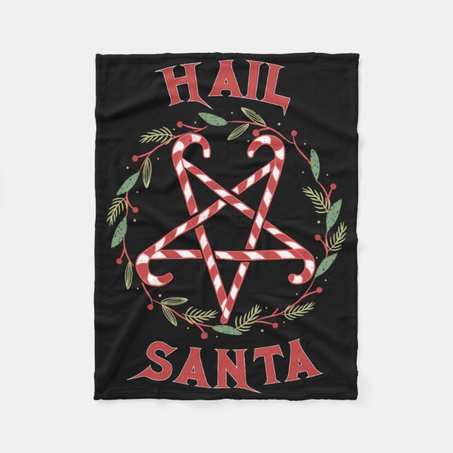 Cobertor De Velo Roupas de Natal Hail Santa Krampus  (Frente)
