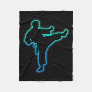 Cobertor De Velo Roupas de Taekwondo Artes Marciais Ilustração de K