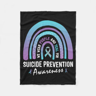 Cobertor De Velo Roupas Masculinas Teal Roxo Para Prevenção de Suic