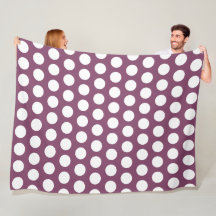 Roxo Geométrico de Outono Pontos Brancos 