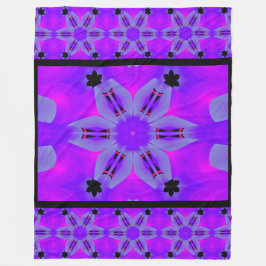Cobertor De Velo Roxo Karma 1 Fleece Blanket