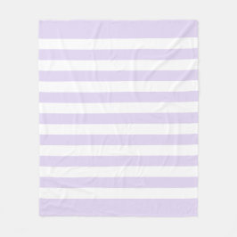 Cobertor De Velo Roxo Lilás Suave e Padrão de Listras Brancas
