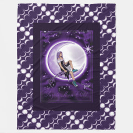 Cobertor De Velo Roxo Moon Child