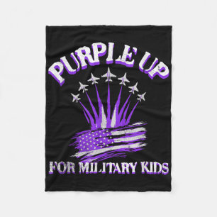 Cobertor De Velo Roxo Para Crianças Militares Crianças Americanas D