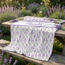 Roxo Sálvia Verde Lavanda Nome Personalizado