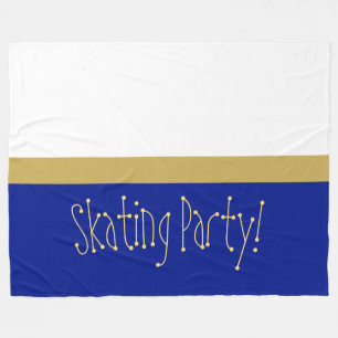 Cobertor De Velo Royal Blue Color Block "SKATING PARTY"