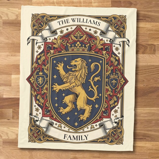 Cobertor De Velo Royal Coat of Arms Luxury Lion Rampant  (Criador carregado)
