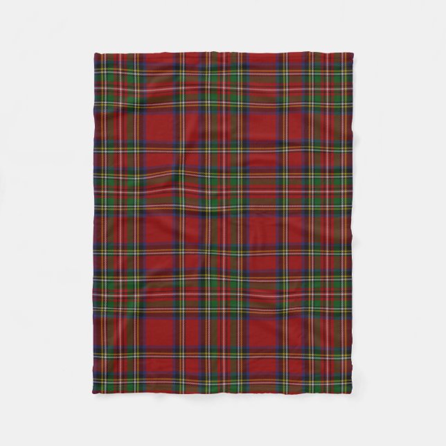 Cobertor De Velo Royal Stewart Tartan — Padrão de Xadrez tradiciona (Frente)
