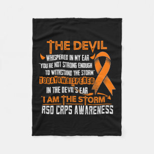 Cobertor De Velo Rsd Crps Consciência Eu Sou O Diabo Da Tempestade