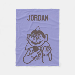 Cobertor De Velo Rua Sésamo Contagem von Count Adicione seu nom