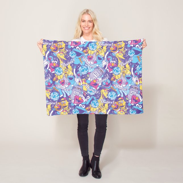 Cobertor De Velo Rua Sésamo| Padrão de dança de Groovy (In Situ)
