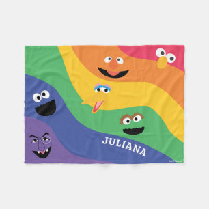 Cobertor De Velo Rua Sésamo, Rainbow Fleece Blanket