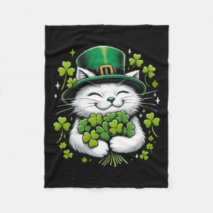Cobertor De Velo Ruas De Roupa Do Cat Leprechaun. Dia De Patricks M