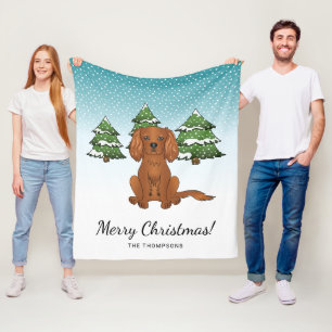 Cobertor De Velo Ruby Cavalier King Charles Spaniel No Inverno