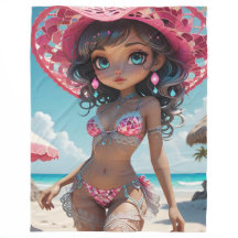 Ruby Dollz Fleece Blanket