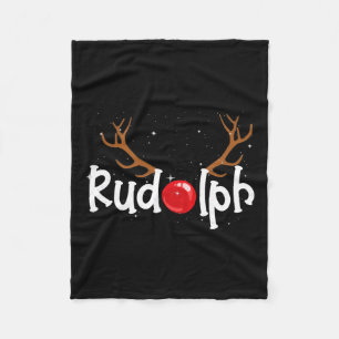 Cobertor De Velo Rudolph Nariz Vermelho Rena de Natal Diversão 1