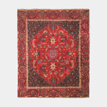 Rug Persa Vermelho de Mashhad
