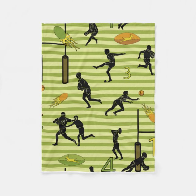 Cobertor De Velo Rugby game are on Fleece Blanket (Frente)