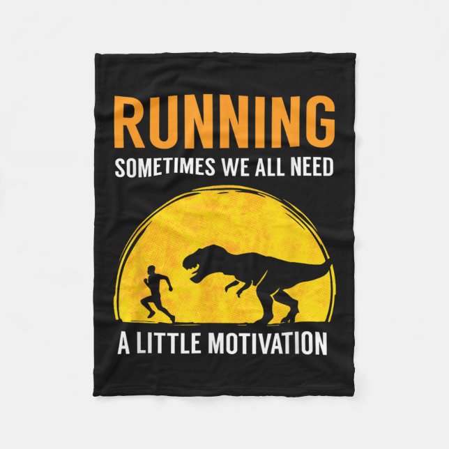 Cobertor De Velo Running Sometimes We All Need A Little Motivation  (Frente)