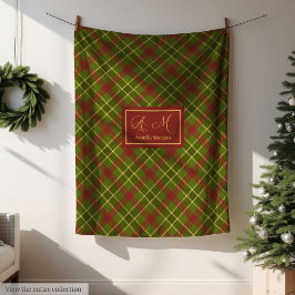 Cobertor De Velo Rustic Fall Tartan Blanket Personalized Farmhouse