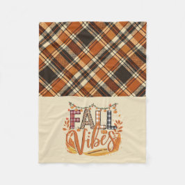 Cobertor De Velo Rustic Fall Vibes Burnt Orange Xadrez outono outon