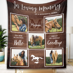 Cobertor De Velo Rustic In Loving Memory Horse Memorial Photo
