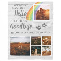 Rustic Paw Imprime Foto Personalizada Do Memorial