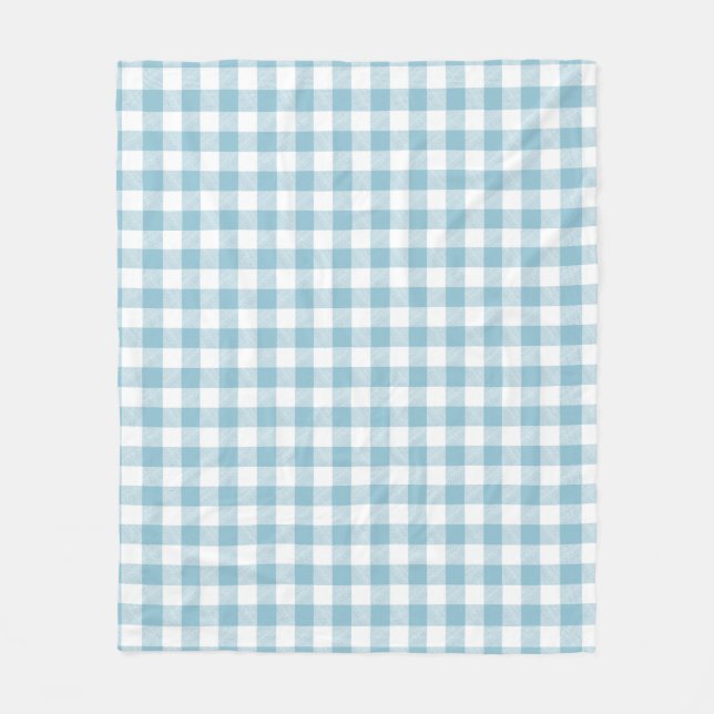 Cobertor De Velo Rustic River Blue Buffalo Check (Frente)