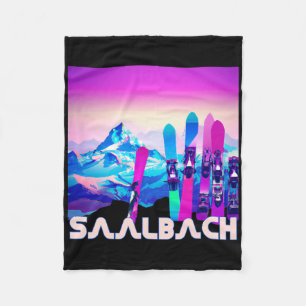 Cobertor De Velo Saalbach Ski - Estilo De anos 80 Retroativo E Snow