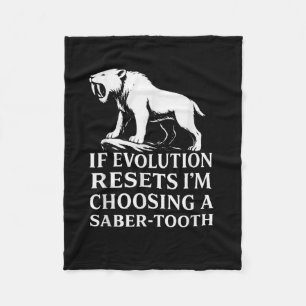 Cobertor De Velo Saber Tigre Dente Evolução Reiniciar Vintage Anima