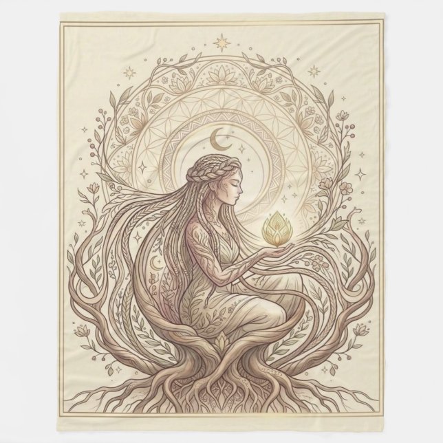 Cobertor De Velo Sacred Earth Mother (Frente)